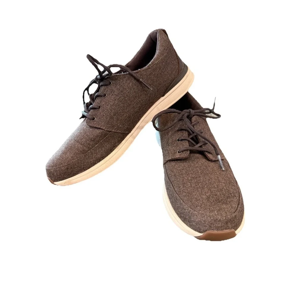 REEF MEN'S ROVER LOW TX SHOE Beach Comfort Canvas Brown sz 8 Shoes Lightweight